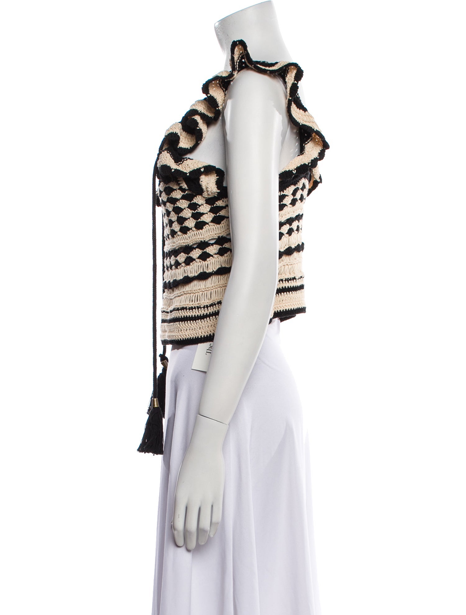 Zimmermann Printed Square Neckline Crop Top