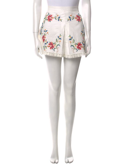Zimmermann Linen Mini Shorts