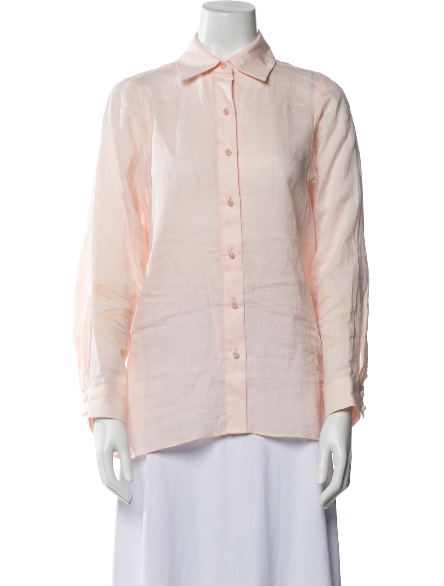 Zimmermann Printed Long Sleeve Button-Up Top