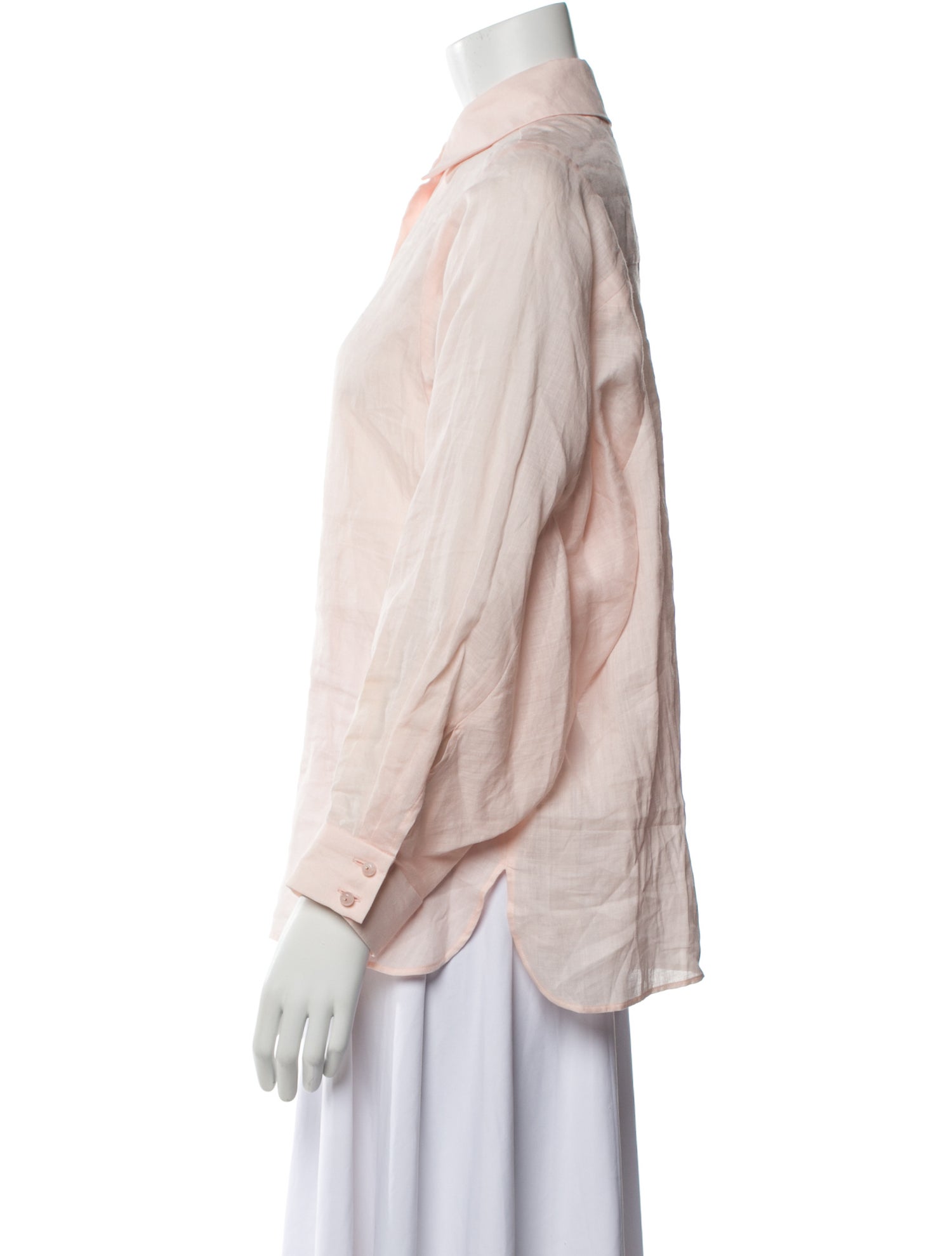 Zimmermann Printed Long Sleeve Button-Up Top