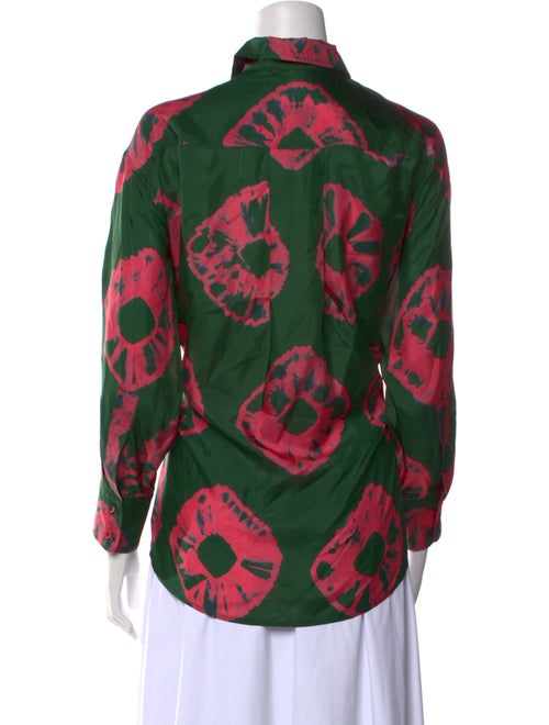 Zimmermann Silk Printed Button-Up Top