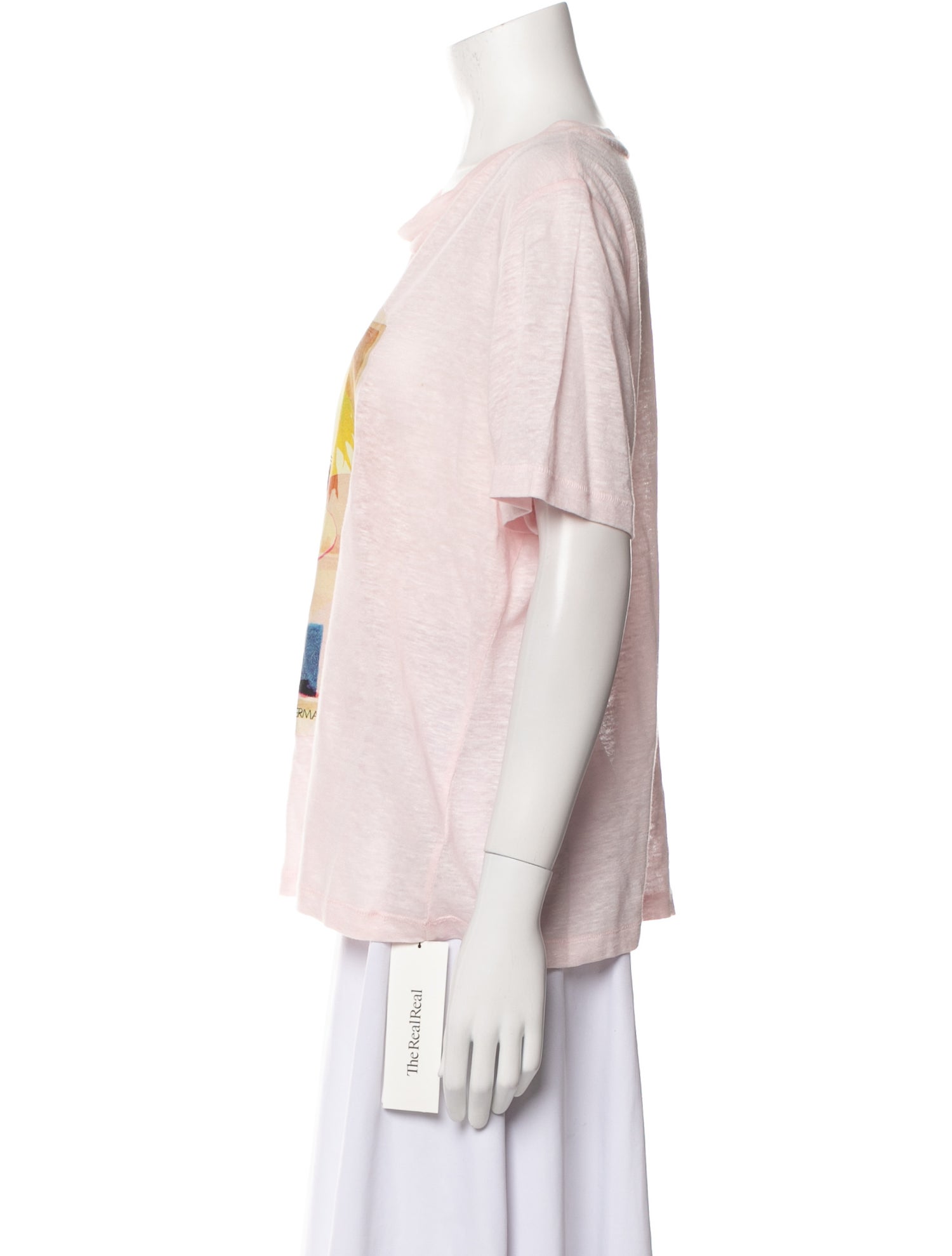 Zimmermann Linen Graphic Print T-Shirt