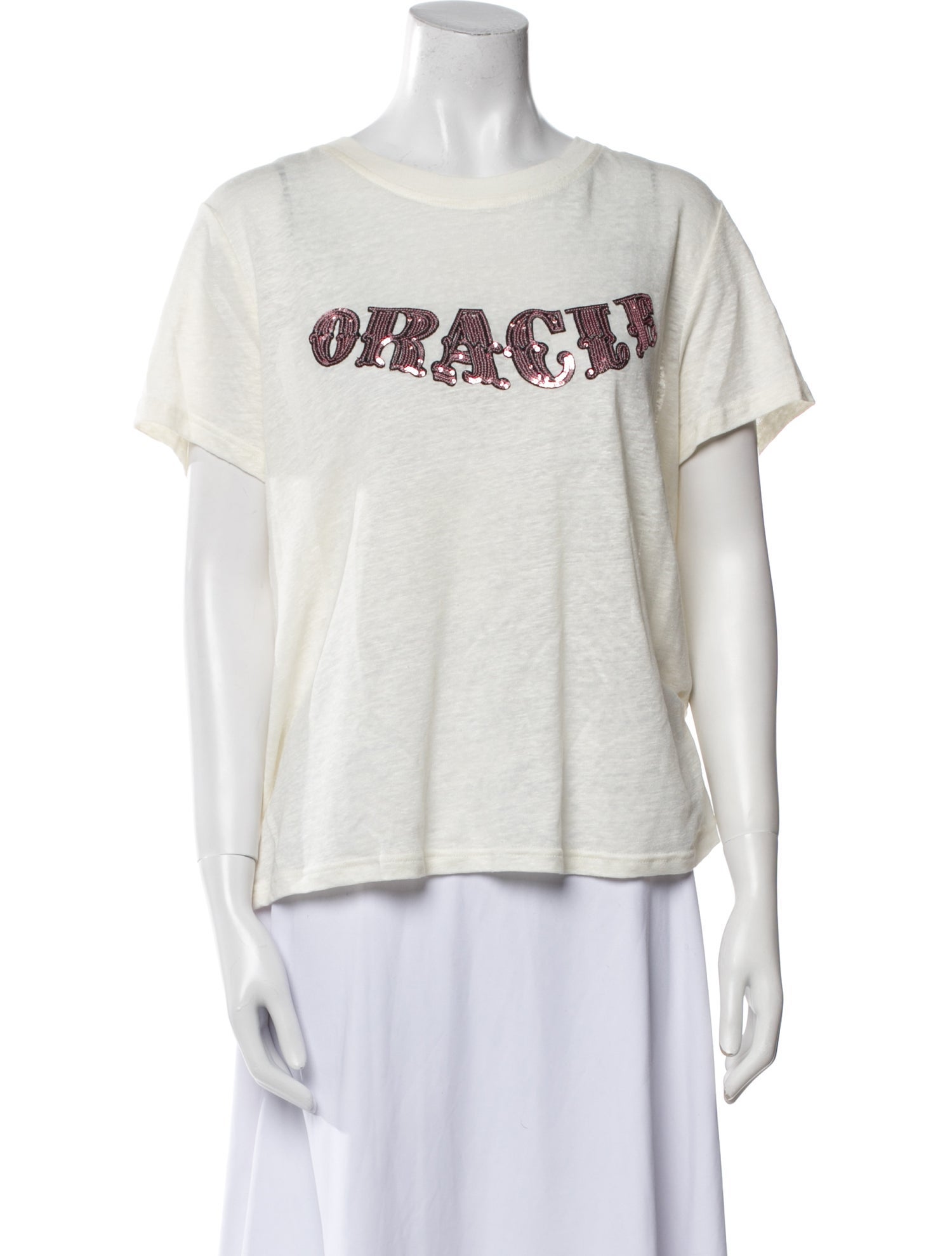 Zimmermann Linen Graphic Print T-Shirt