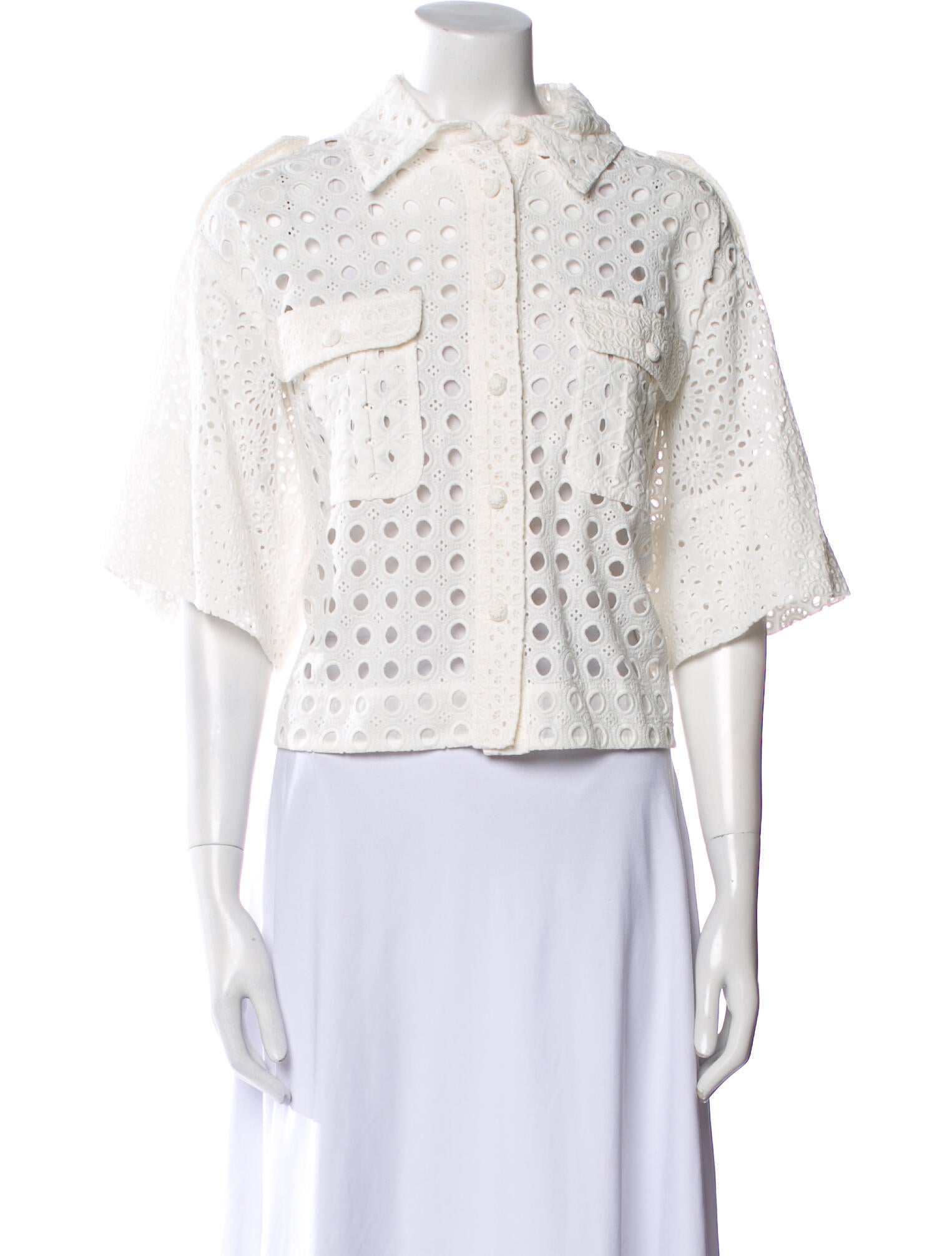 Zimmermann Short Sleeve Crop Top w/ Tags