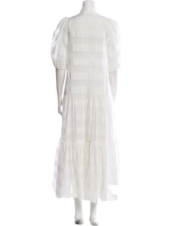 Zimmermann Mock Neck Long Dress