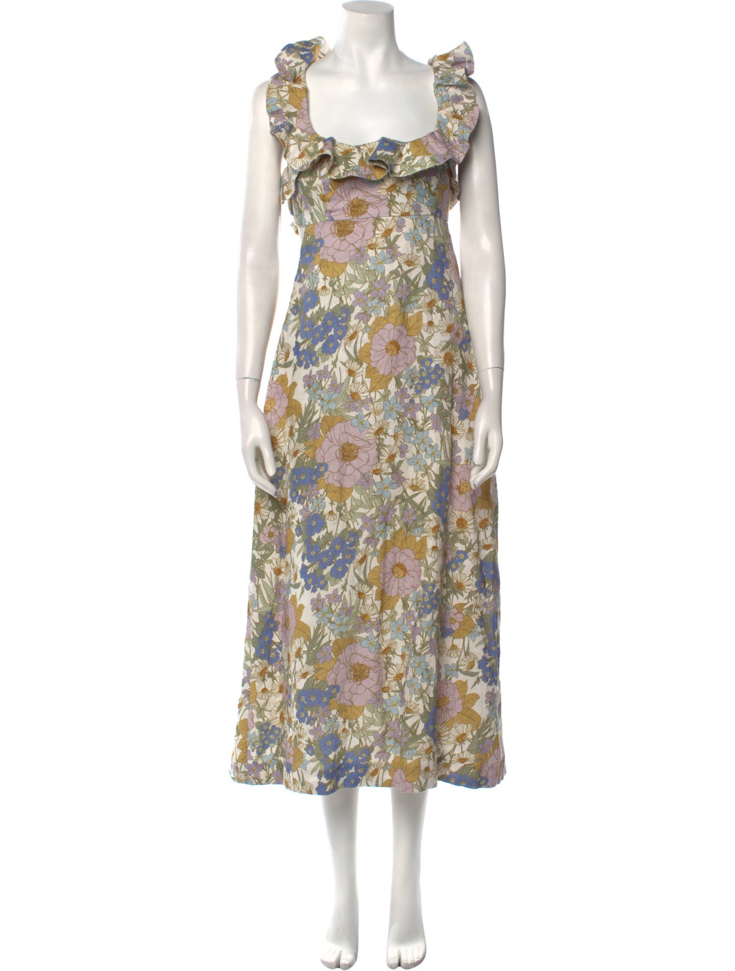 Zimmermann Linen Midi Length Dress