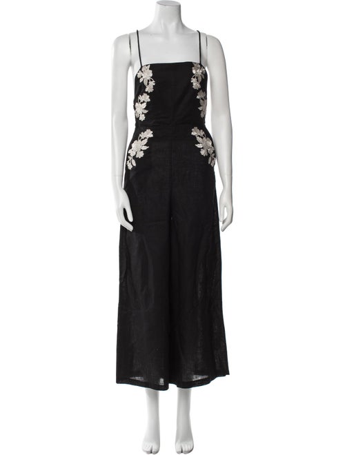 Zimmermann Linen Square Neckline Jumpsuit