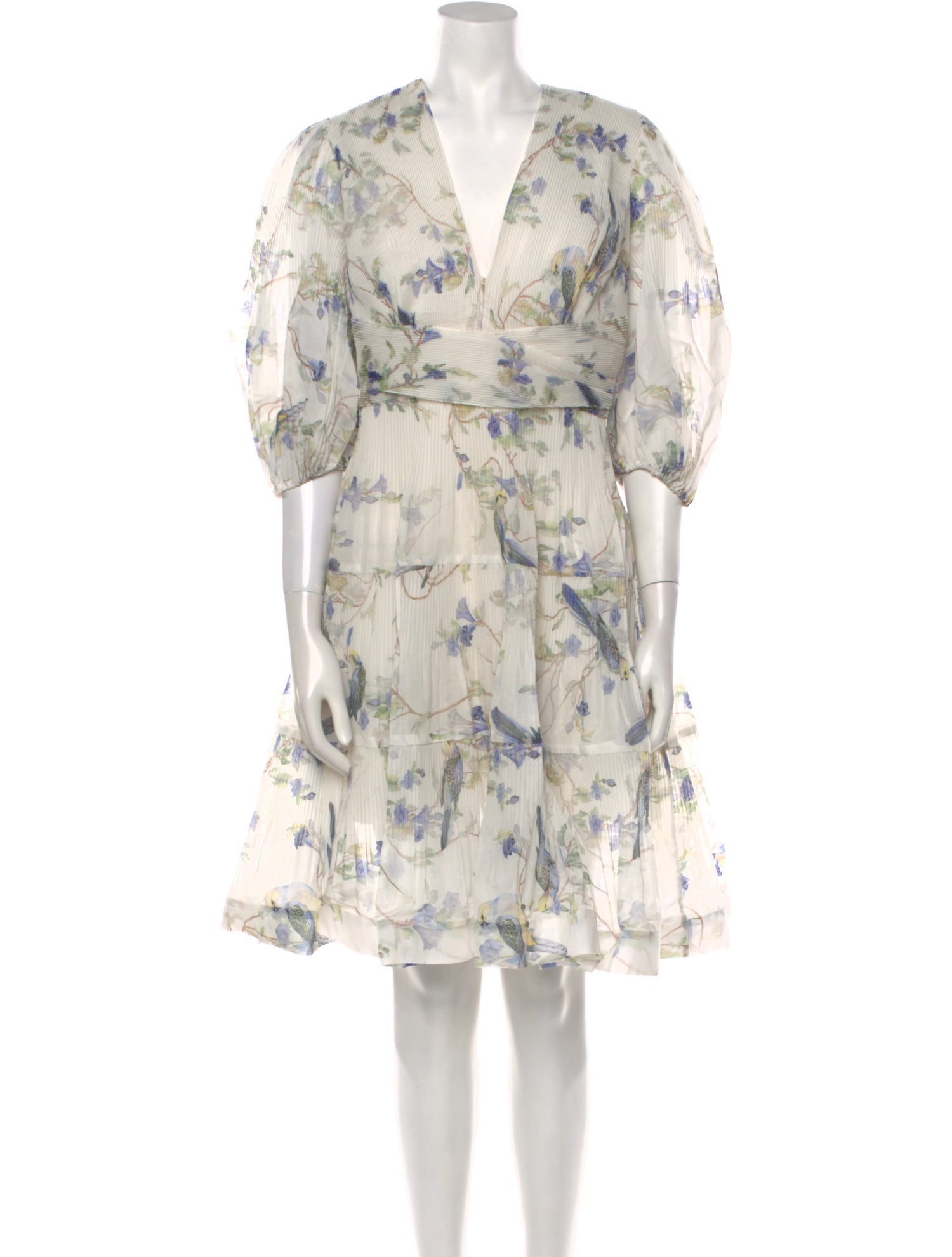 Zimmermann Floral Print Knee-Length Dress