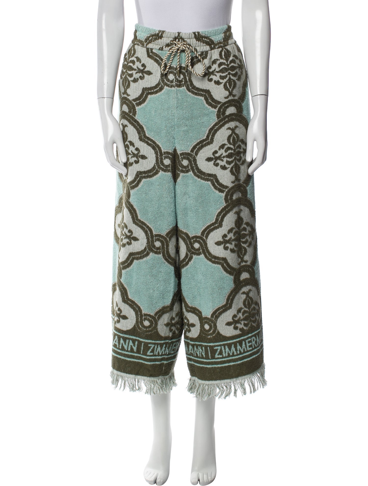 Zimmermann Printed Fringe Trim Accent Cover-Up