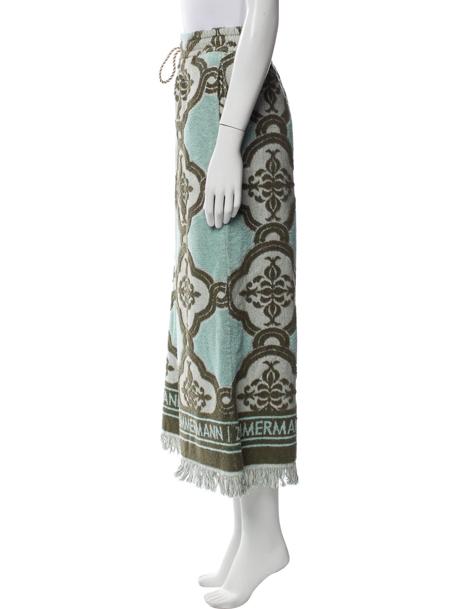 Zimmermann Printed Fringe Trim Accent Cover-Up