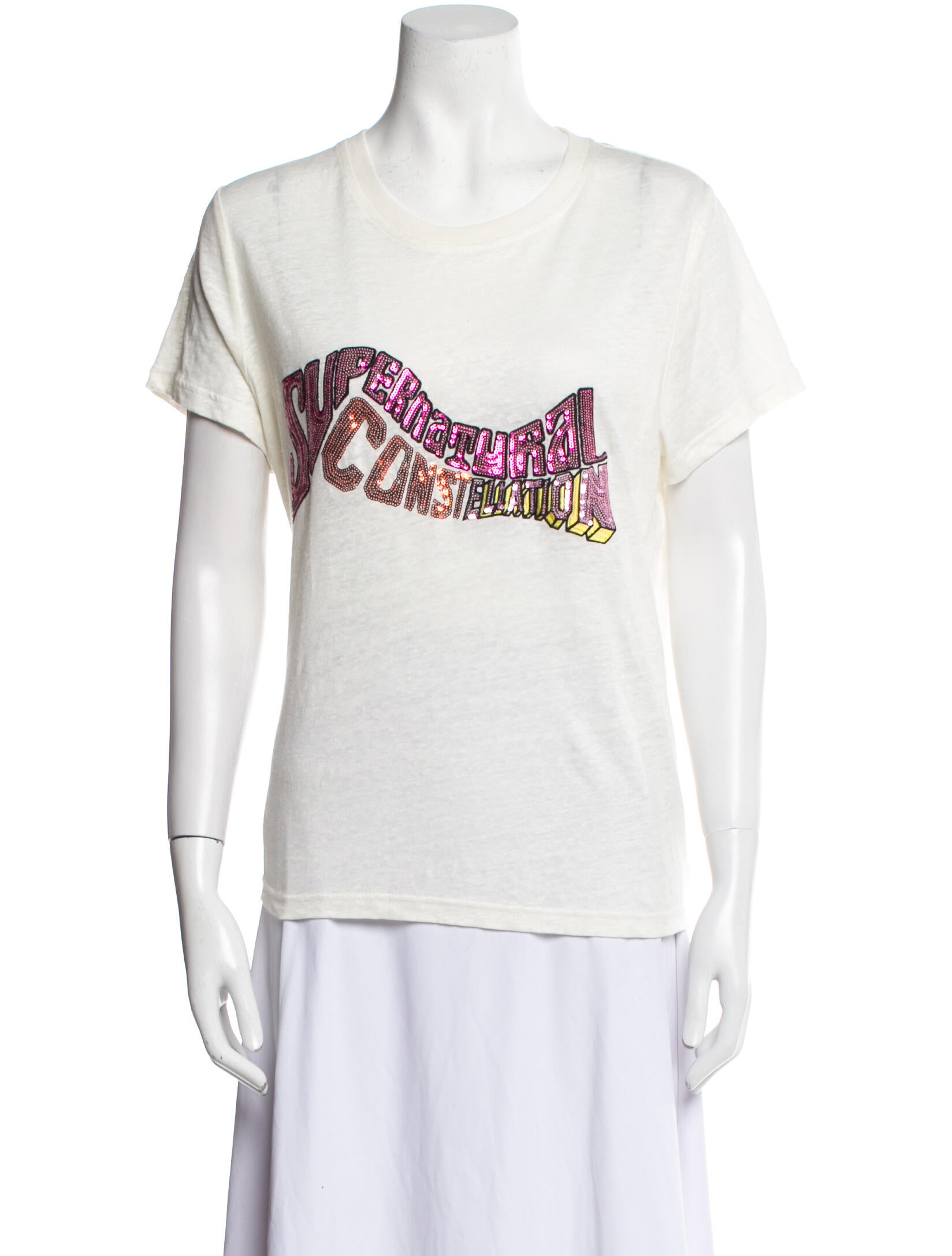 Zimmermann Linen Graphic Print T-Shirt