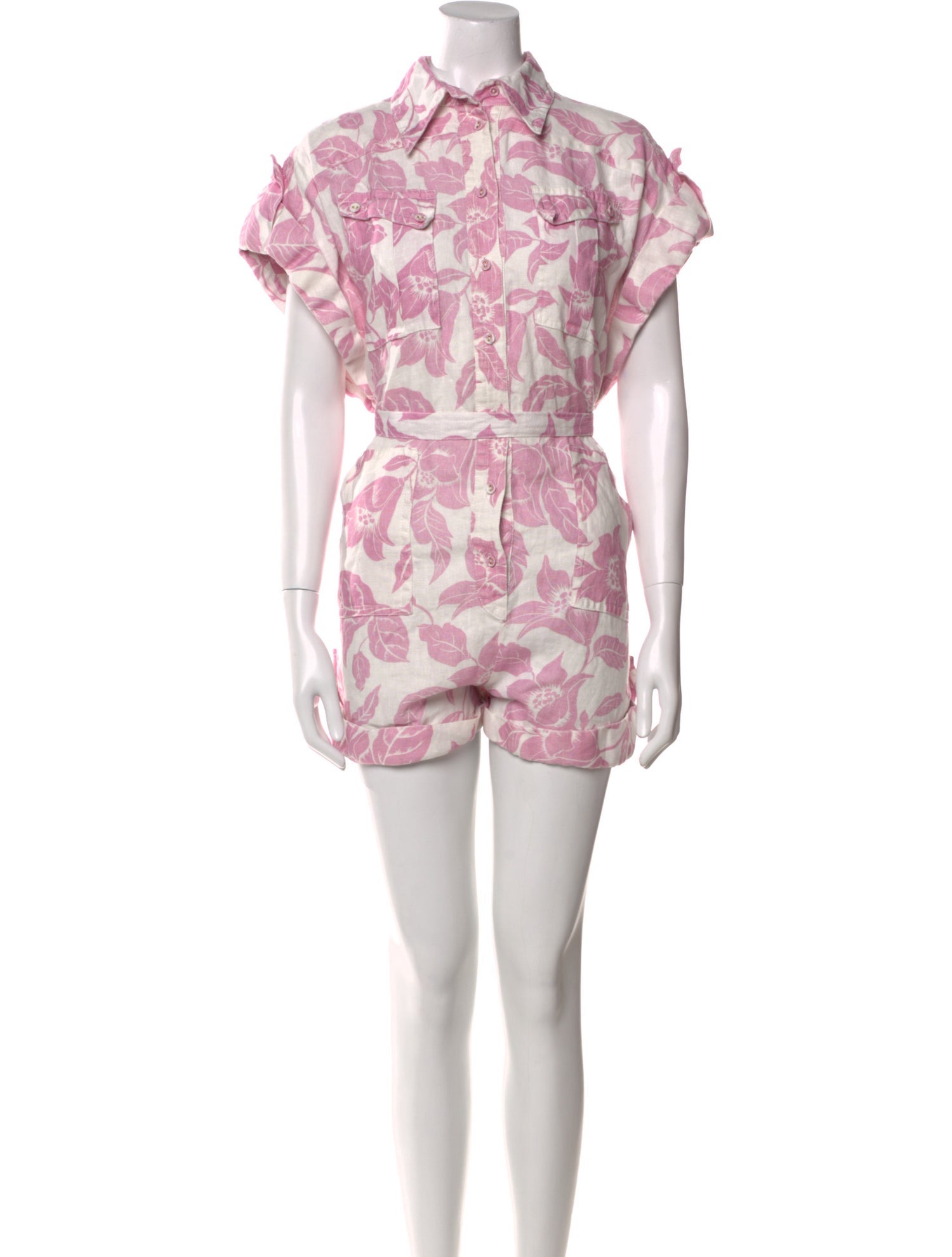 Zimmermann Linen Printed Romper
