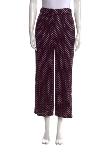 Zimmermann Pants Polka Dot Print Wide Leg XS