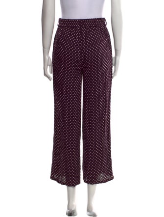 Zimmermann Polka Dot Print Wide Leg Pants