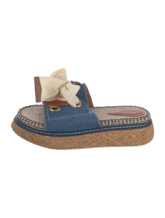 Zimmermann Denim Colorblock Pattern Espadrilles