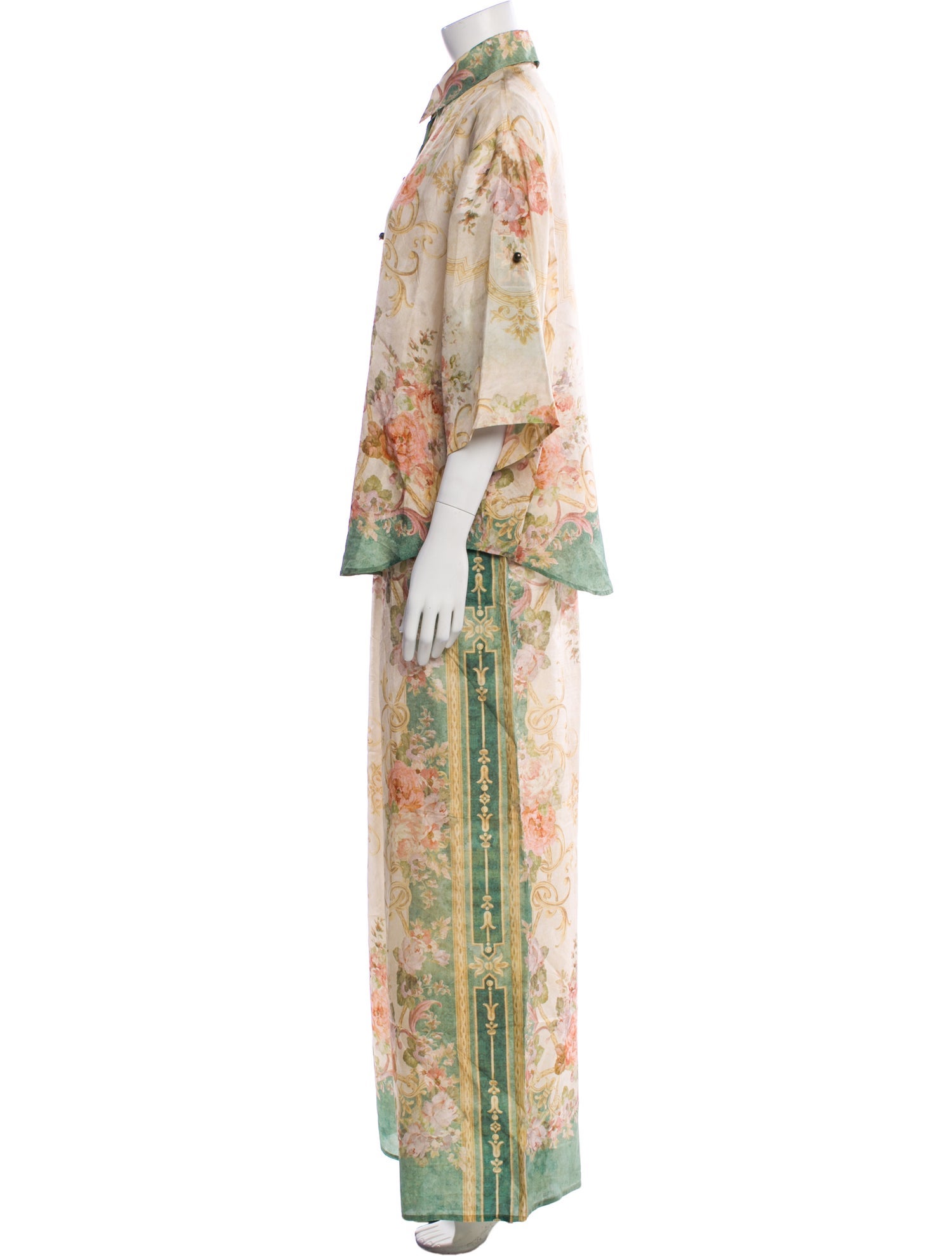 Zimmermann Silk Printed Pant Set