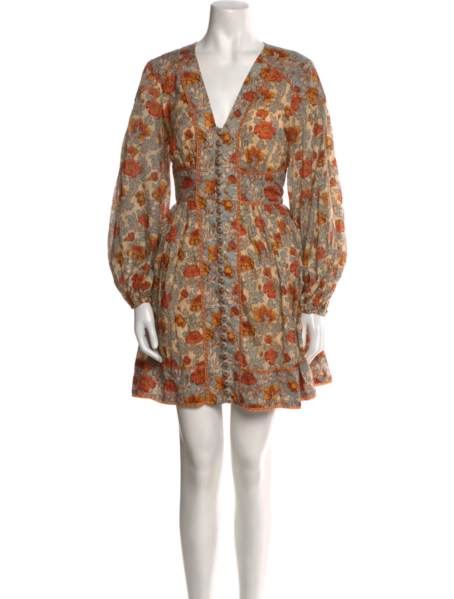 Zimmermann Floral Print Mini Dress