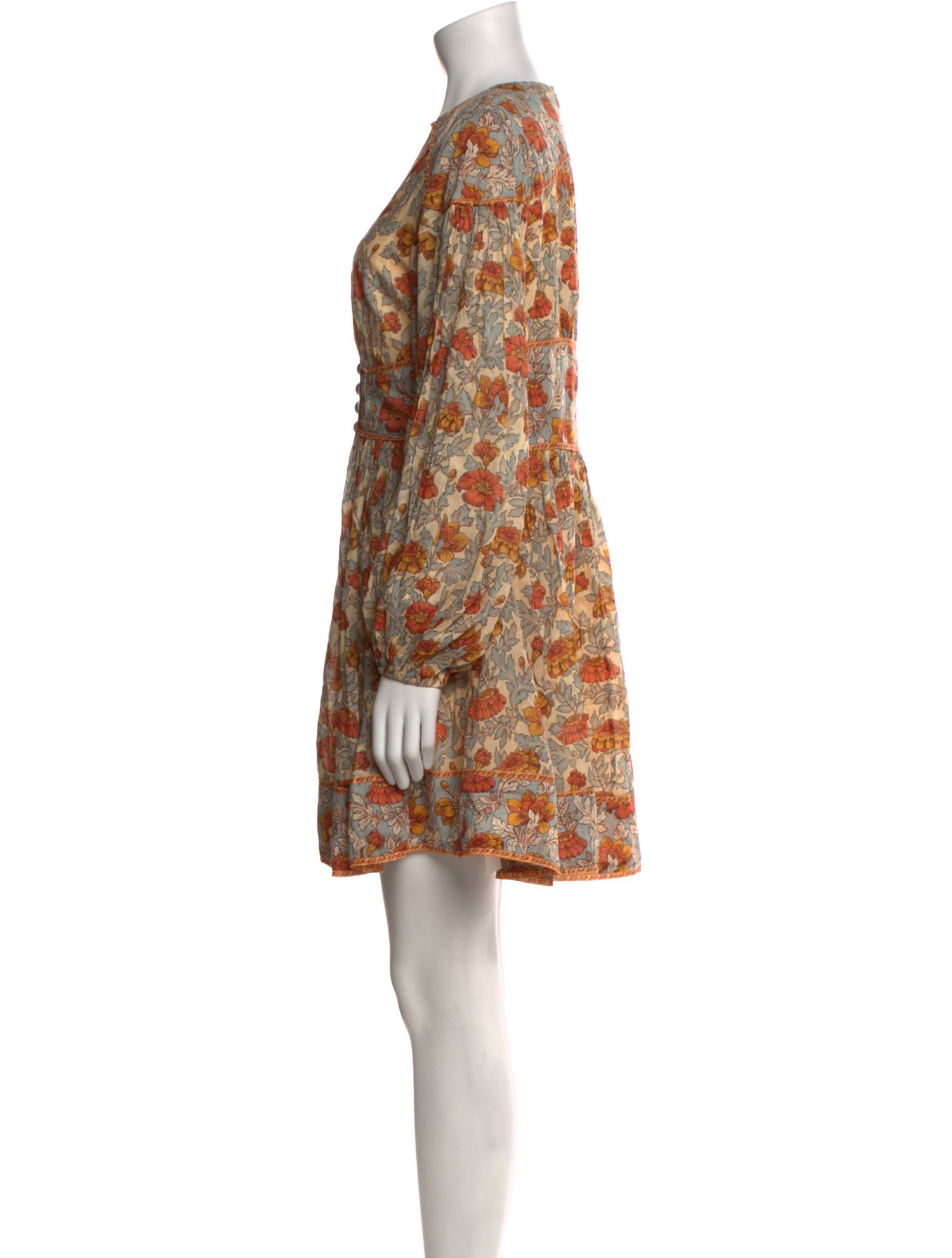 Zimmermann Floral Print Mini Dress