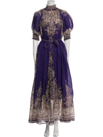 Zimmermann Paisley Print Long Dress