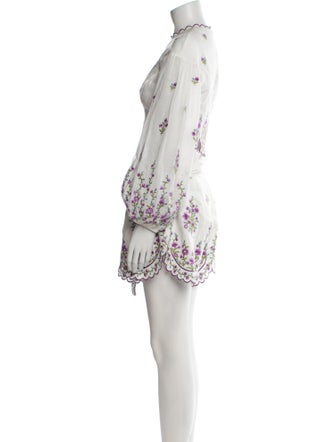 Zimmermann Linen Floral Print Short Set