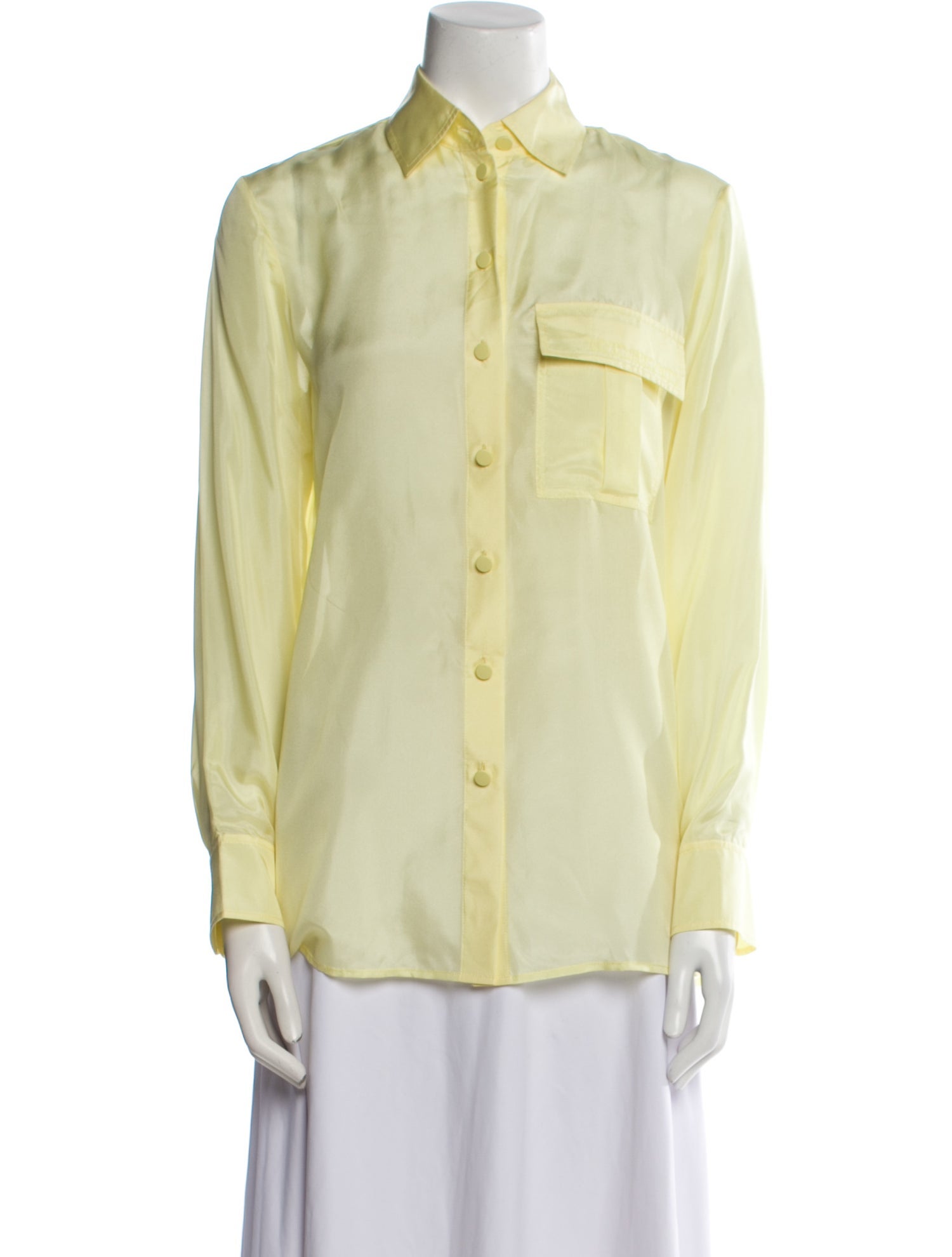 Zimmermann Silk Long Sleeve Button-Up Top w/ Tags