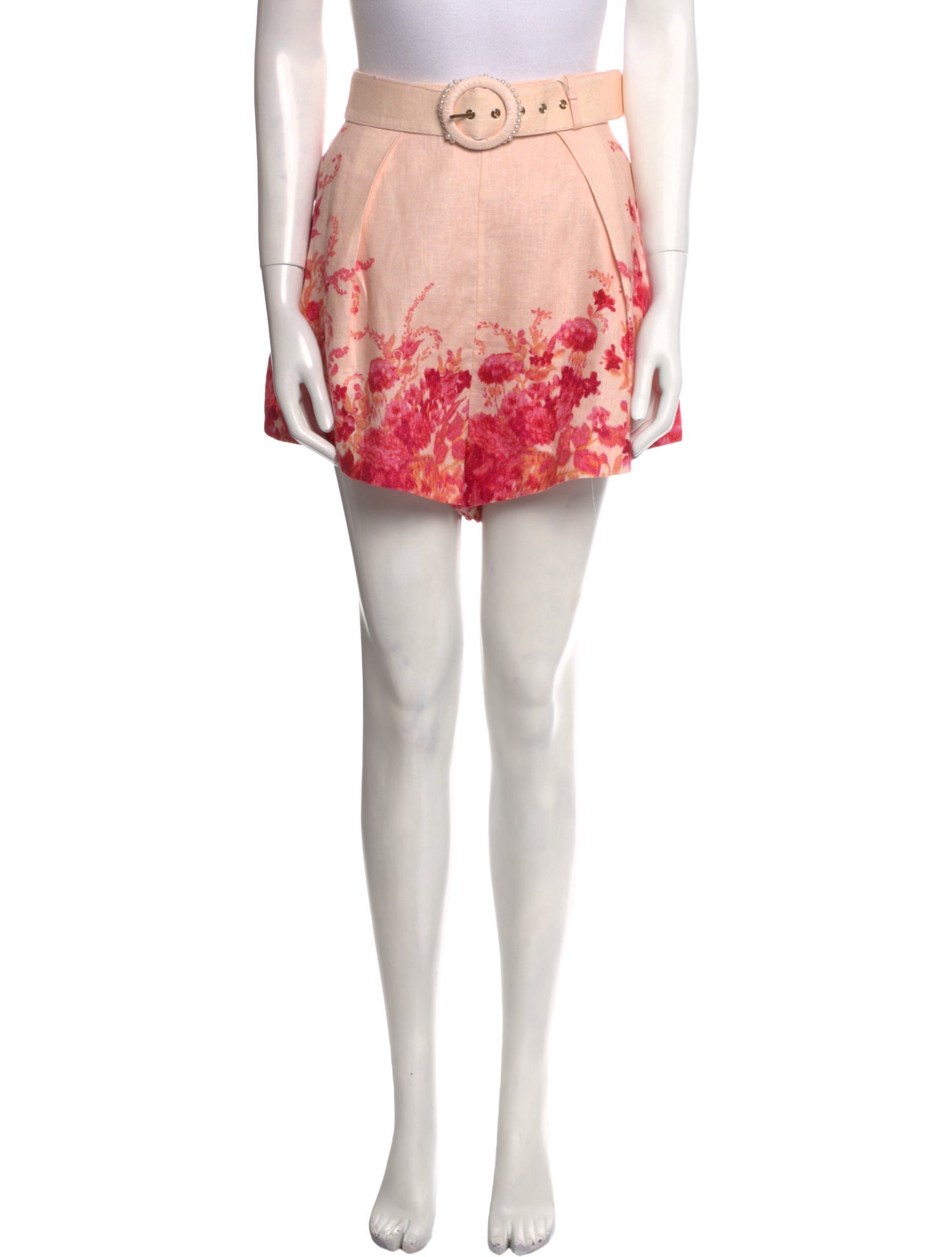 Zimmermann Floral Print Mini Shorts