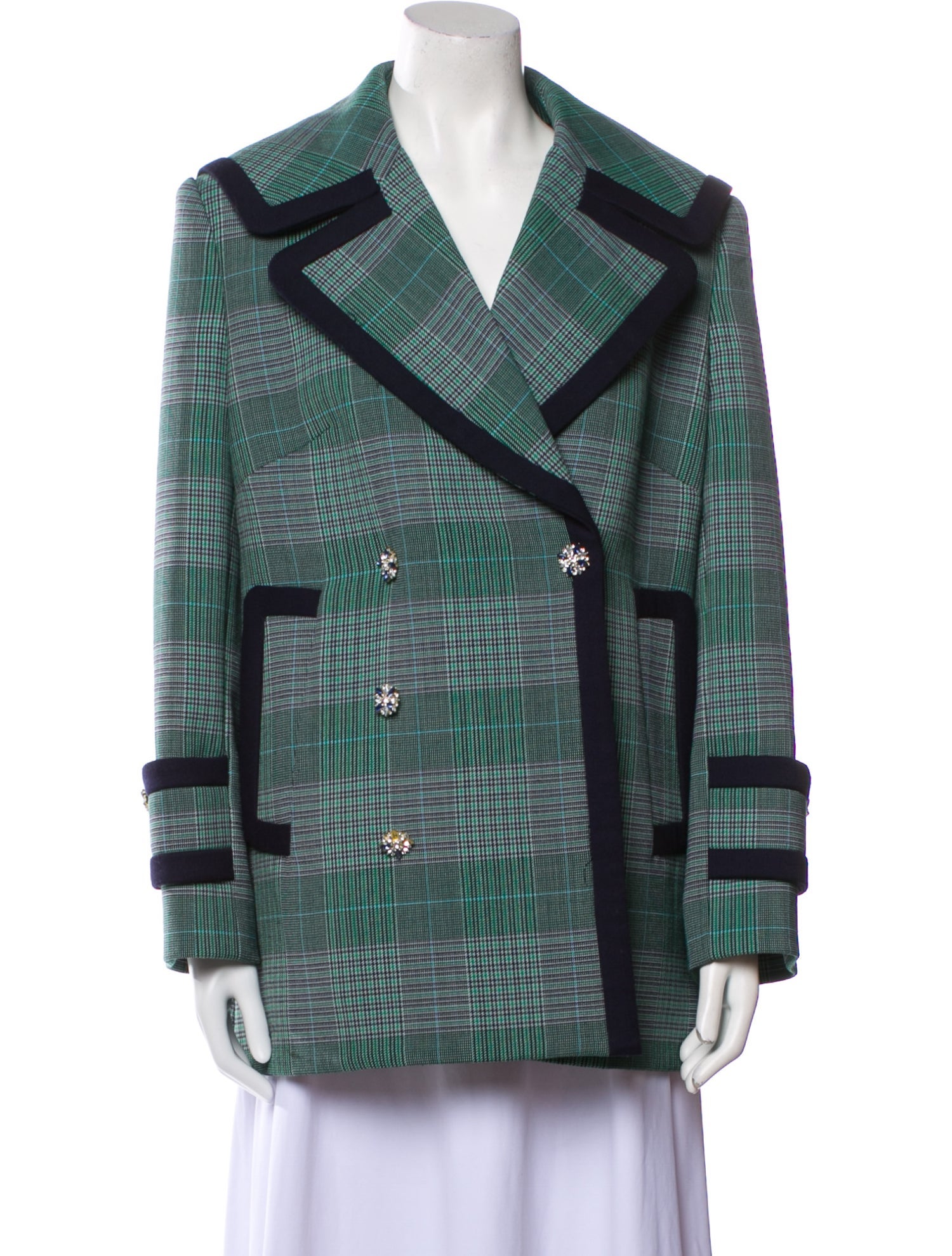 Zimmermann Plaid Print Peacoat