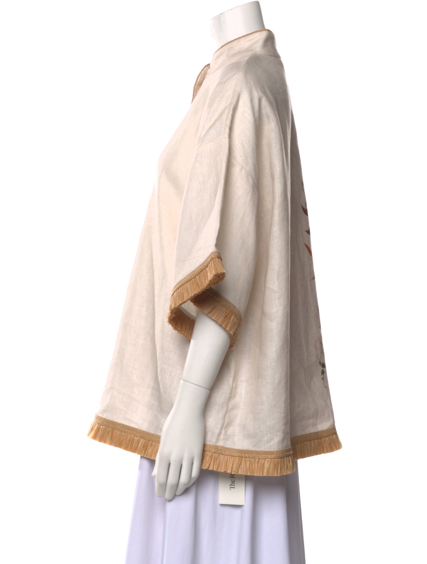 Zimmermann Linen Graphic Print Button-Up Top