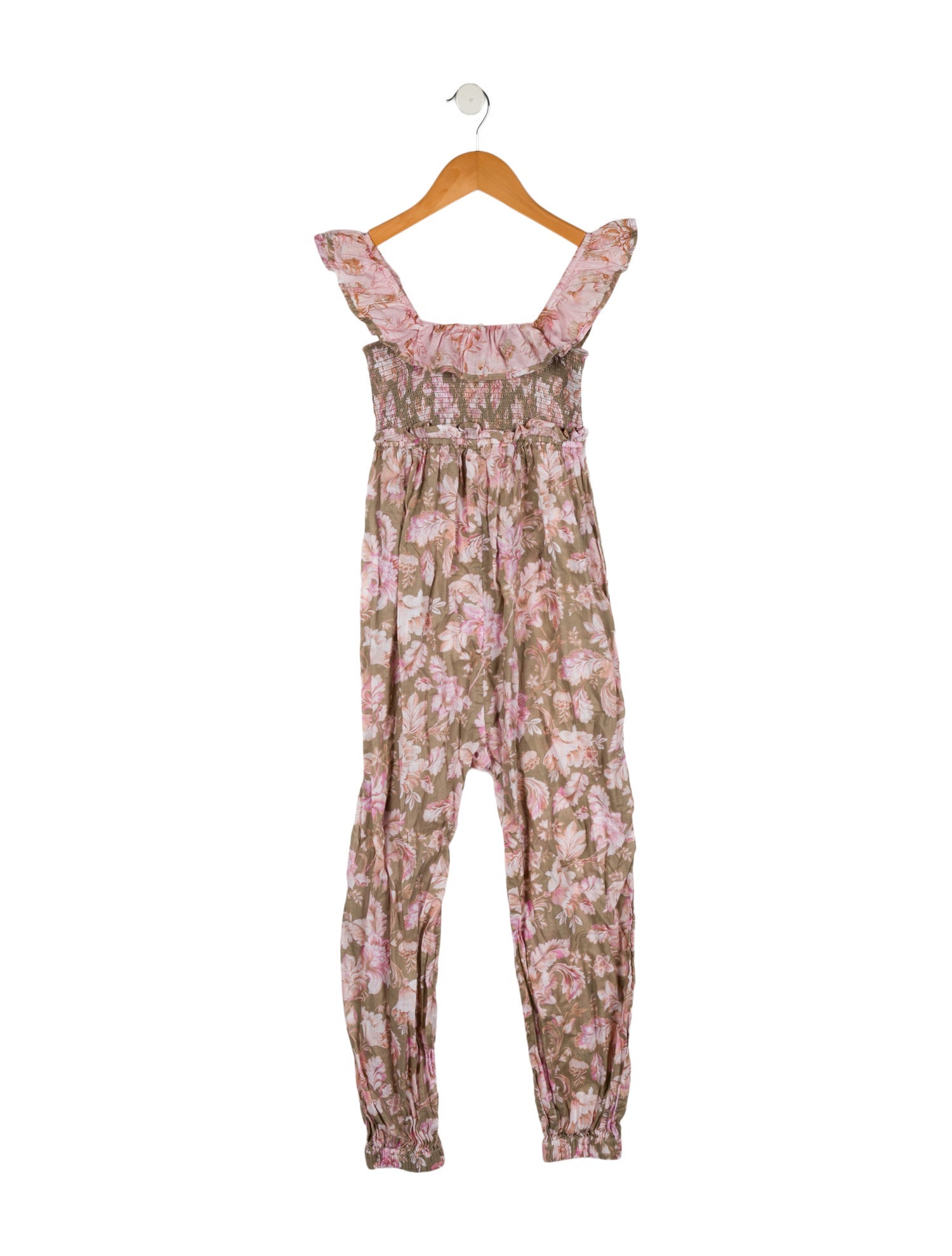 Zimmermann Girls' Sleeveless Floral Print Romper
