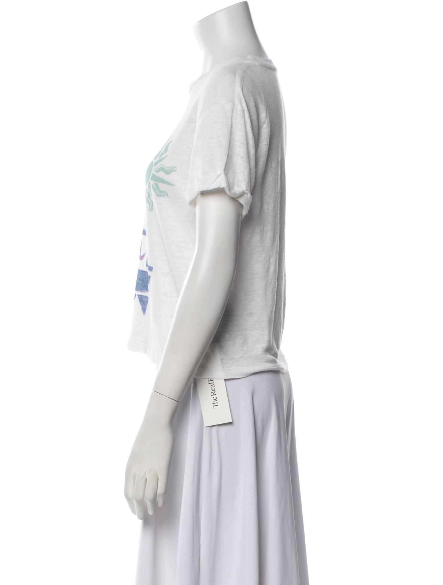 Zimmermann Linen Graphic Print T-Shirt