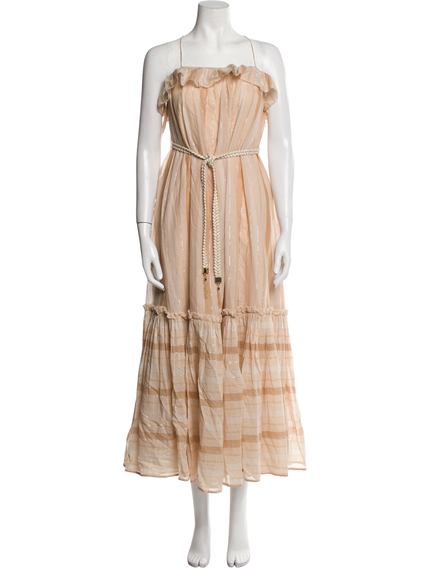 Zimmermann Striped Midi Length Dress