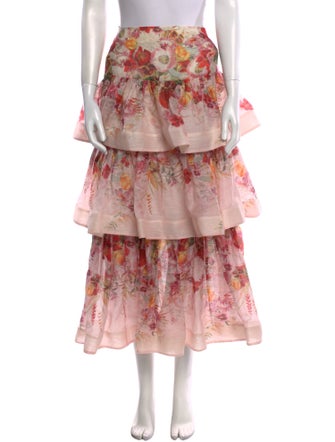 Zimmermann Linen Midi Length Skirt