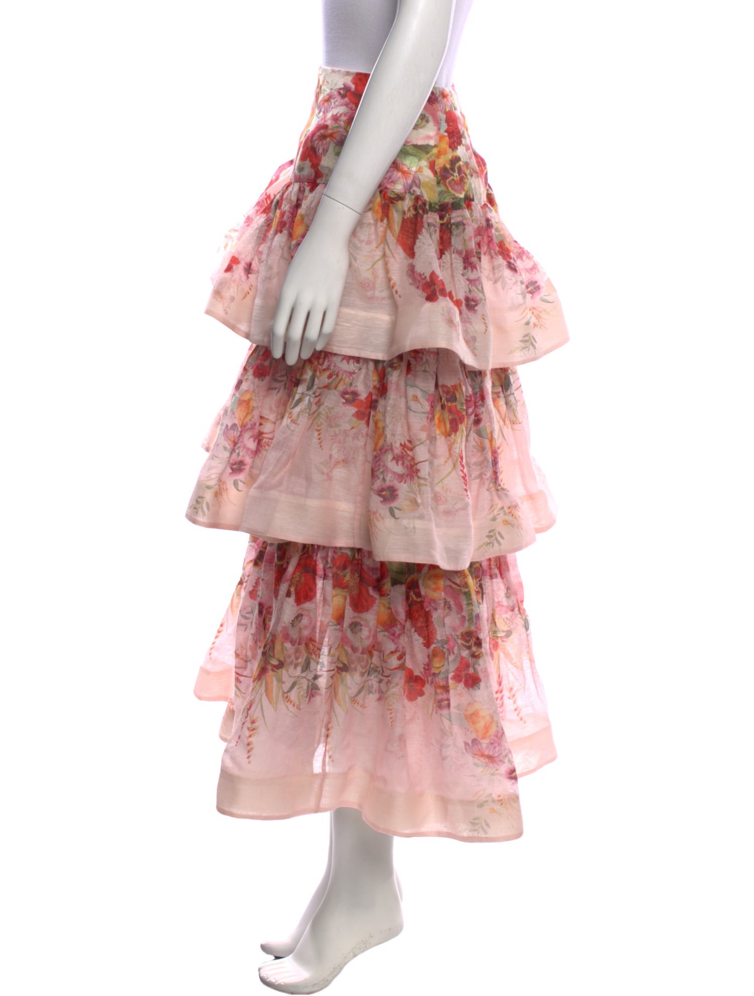 Zimmermann Linen Midi Length Skirt