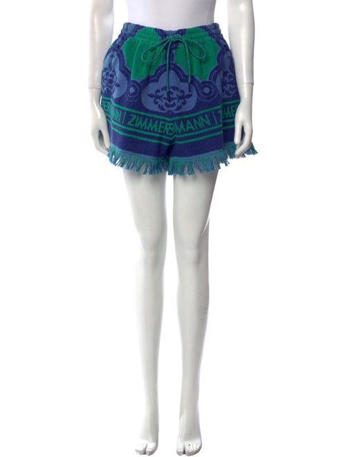Zimmermann Printed Mini Shorts