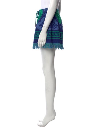 Zimmermann Printed Mini Shorts