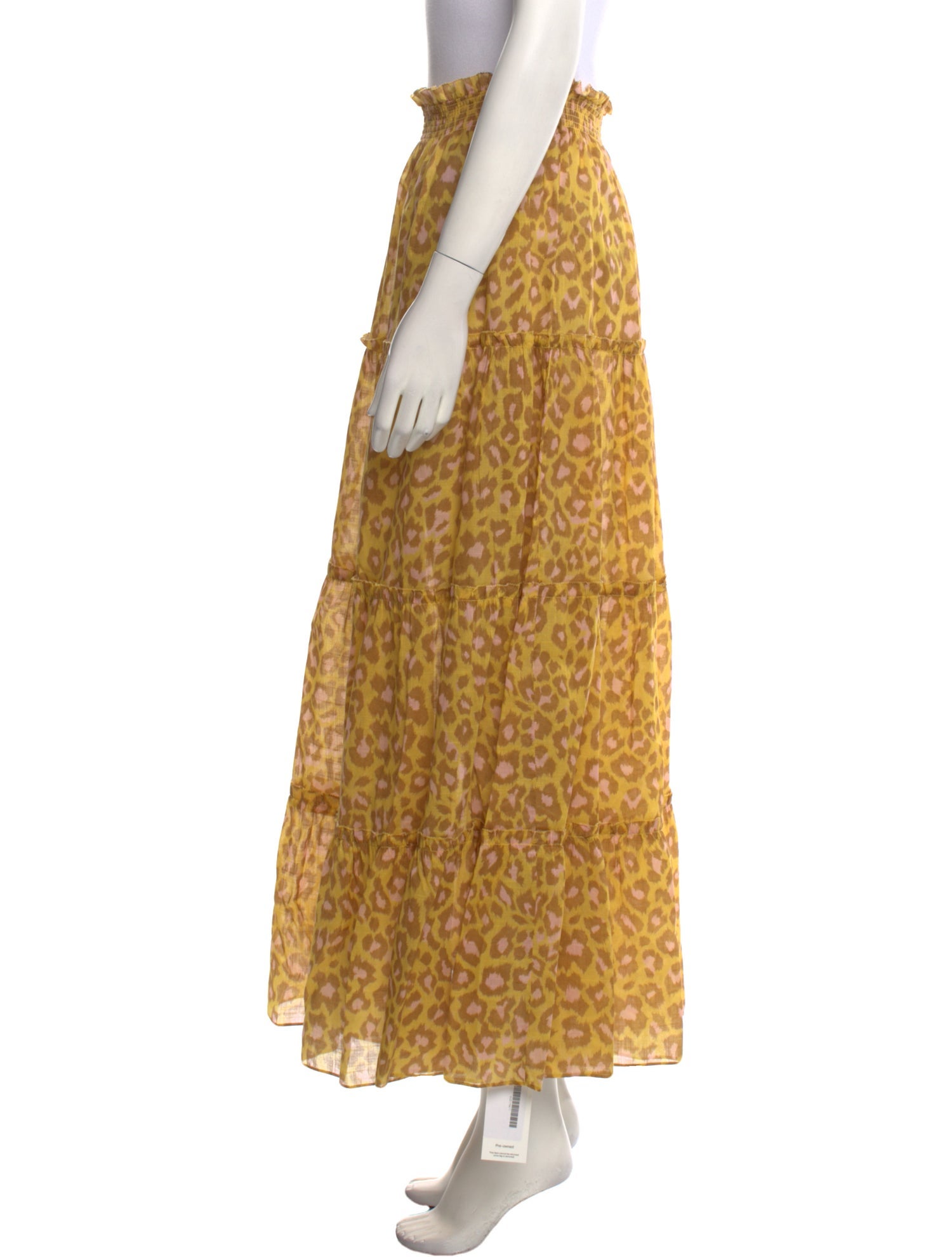 Zimmermann Animal Print Midi Length Skirt