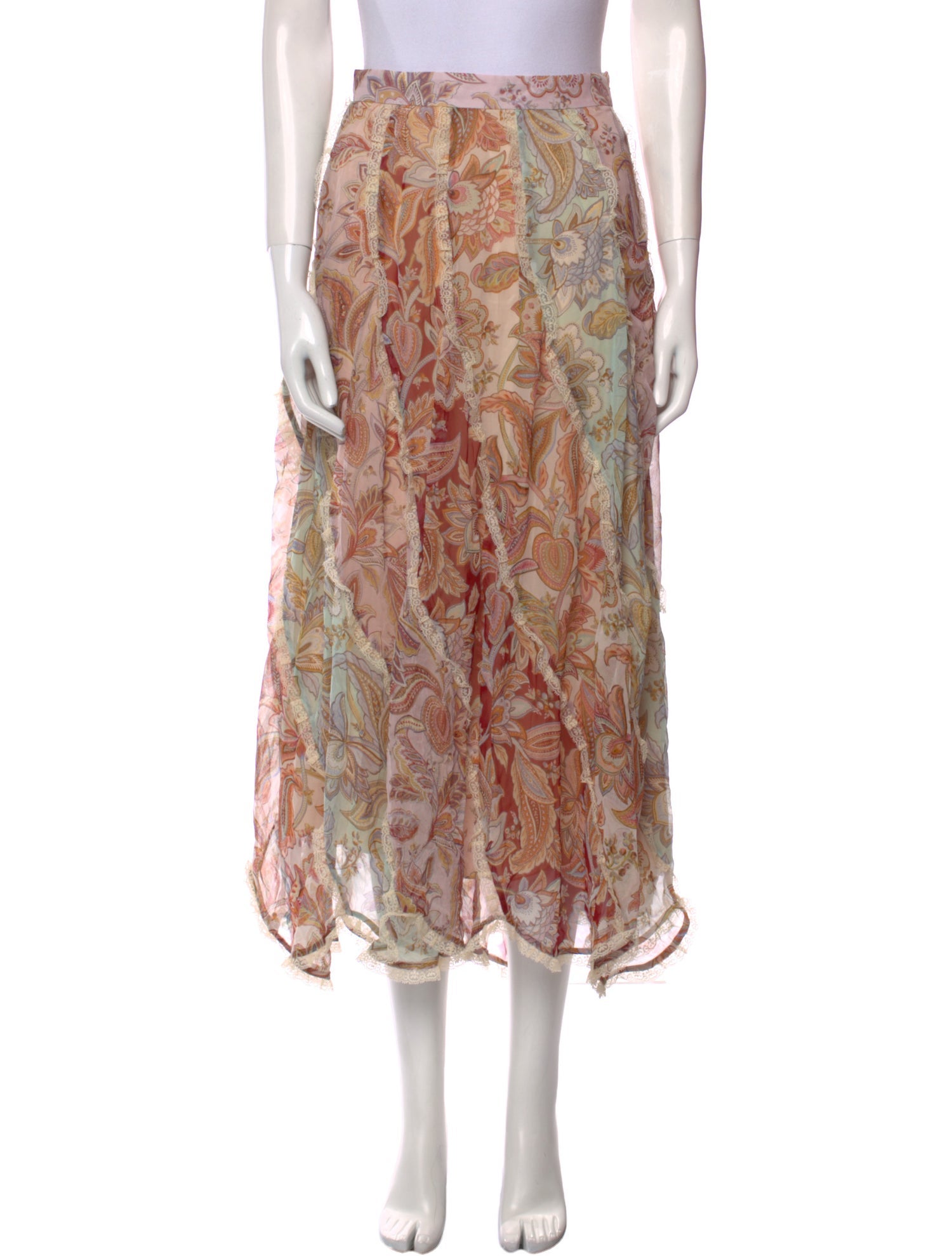 Zimmermann Silk Midi Length Skirt w/ Tags