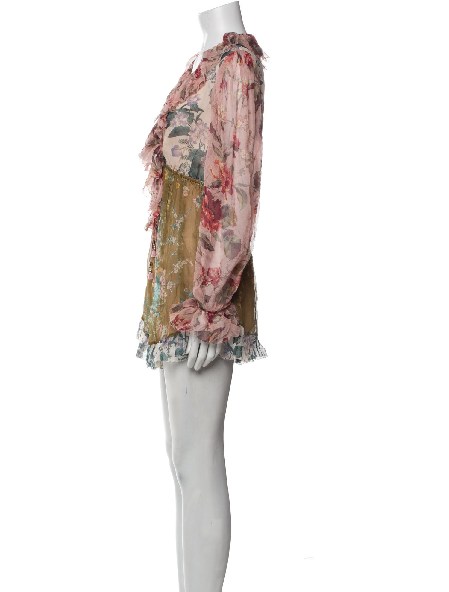 Zimmermann Silk Floral Print Romper w/ Tags