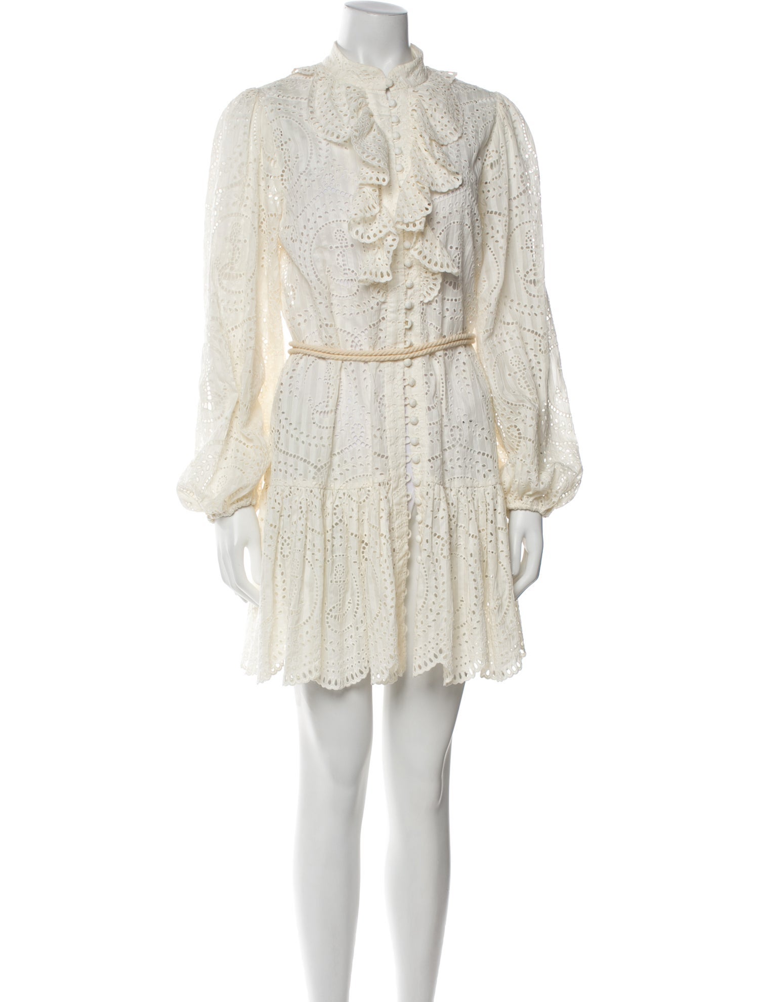 Zimmermann Mock Neck Mini Dress