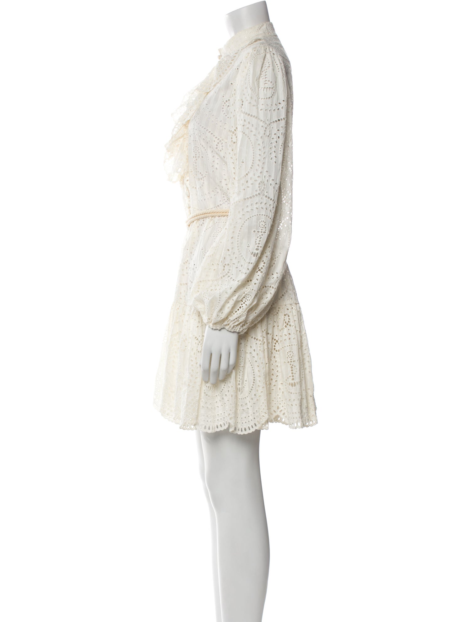 Zimmermann Mock Neck Mini Dress