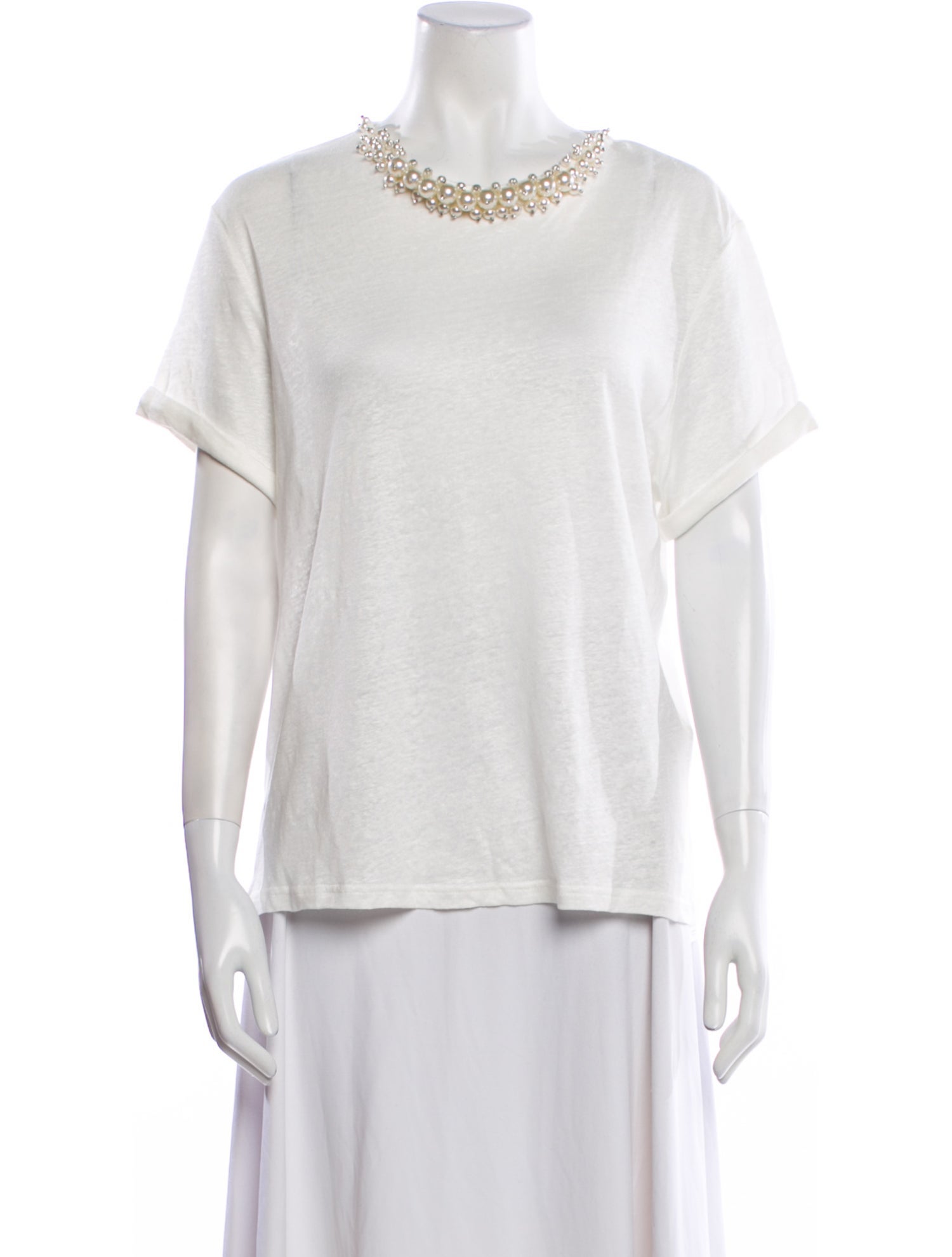 Zimmermann Linen Crew Neck T-Shirt