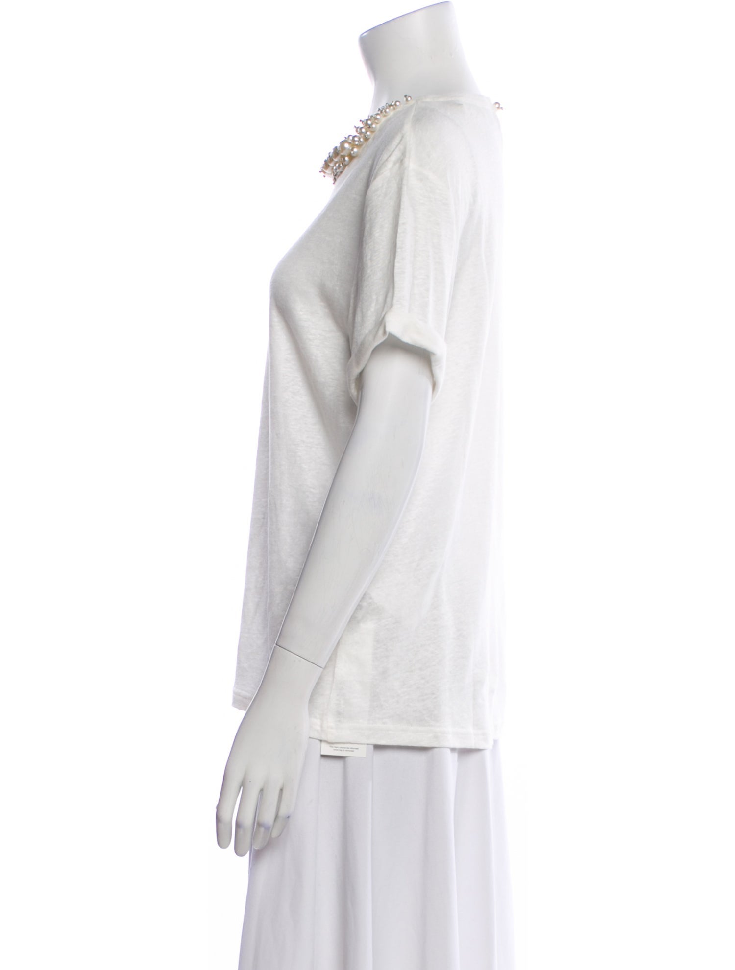 Zimmermann Linen Crew Neck T-Shirt