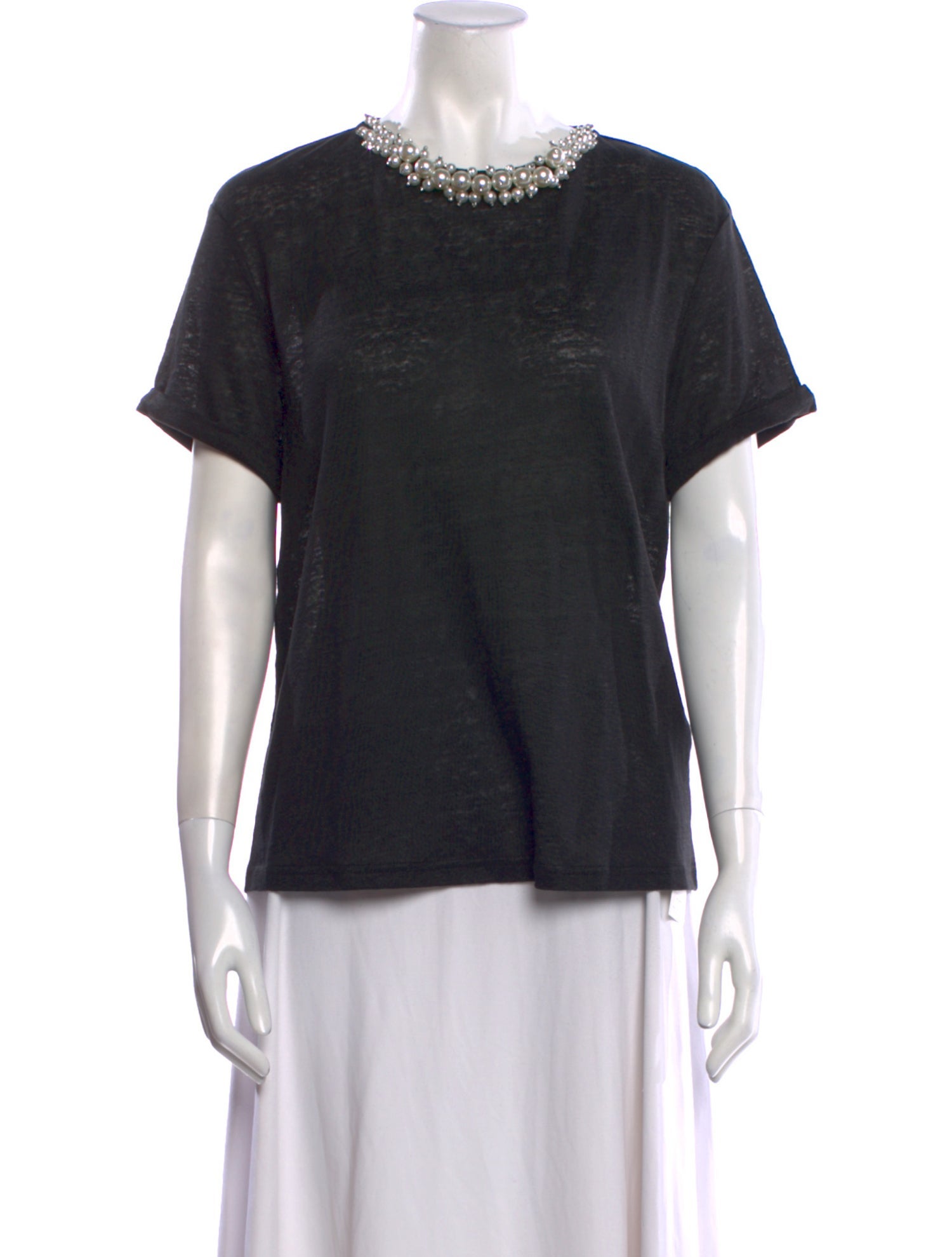 Zimmermann Linen Crew Neck T-Shirt