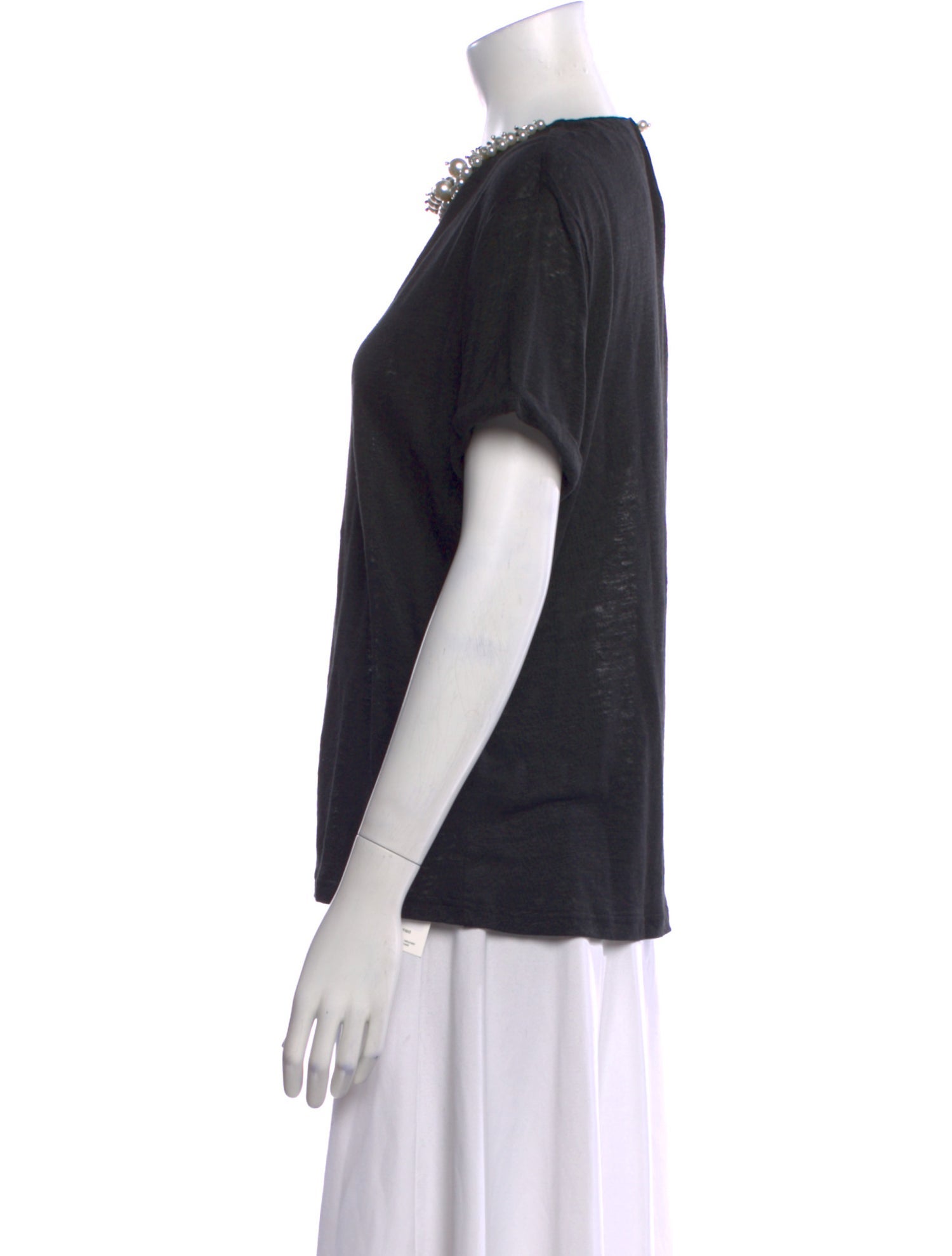 Zimmermann Linen Crew Neck T-Shirt