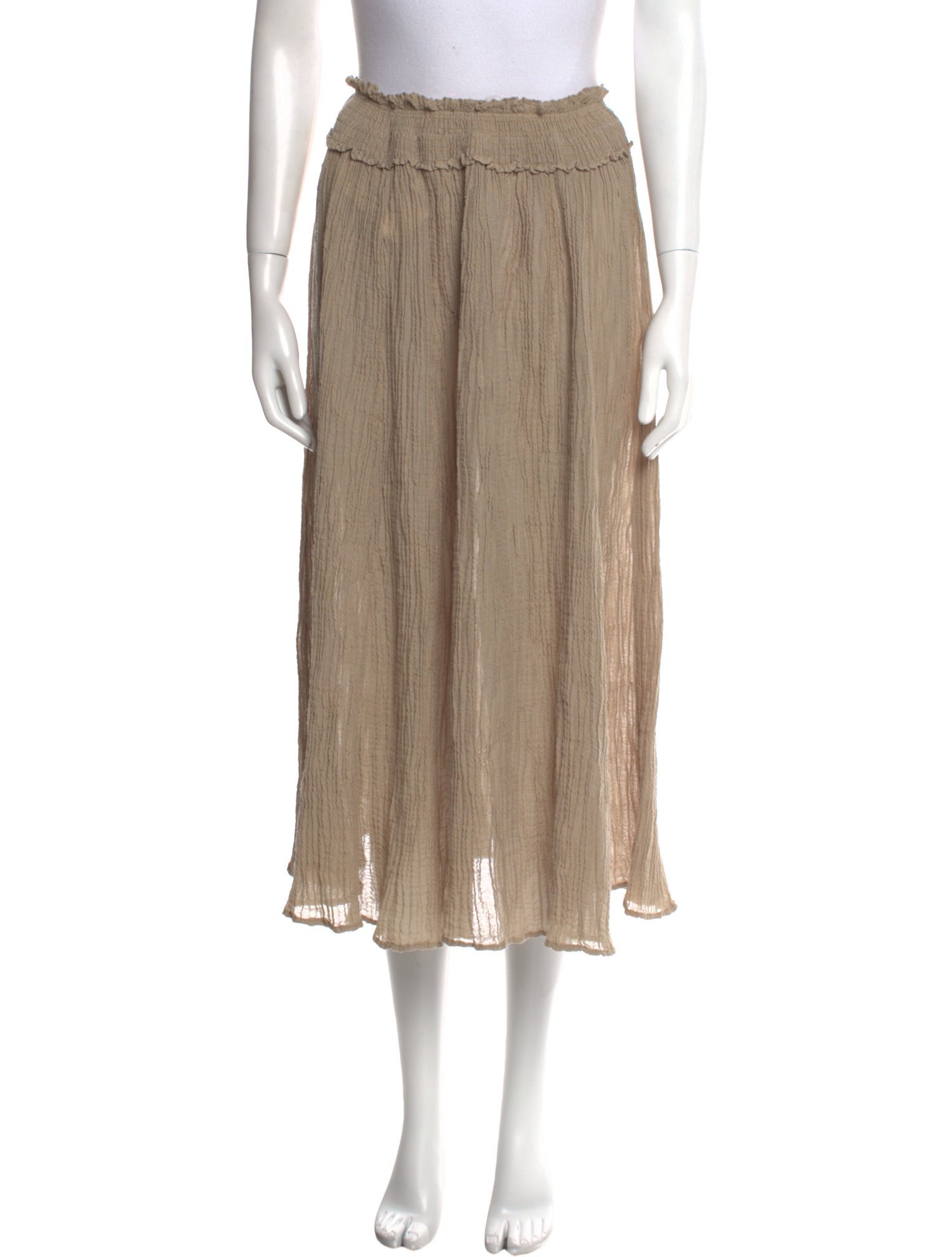 Zimmermann Pleated Accents Midi Length Skirt