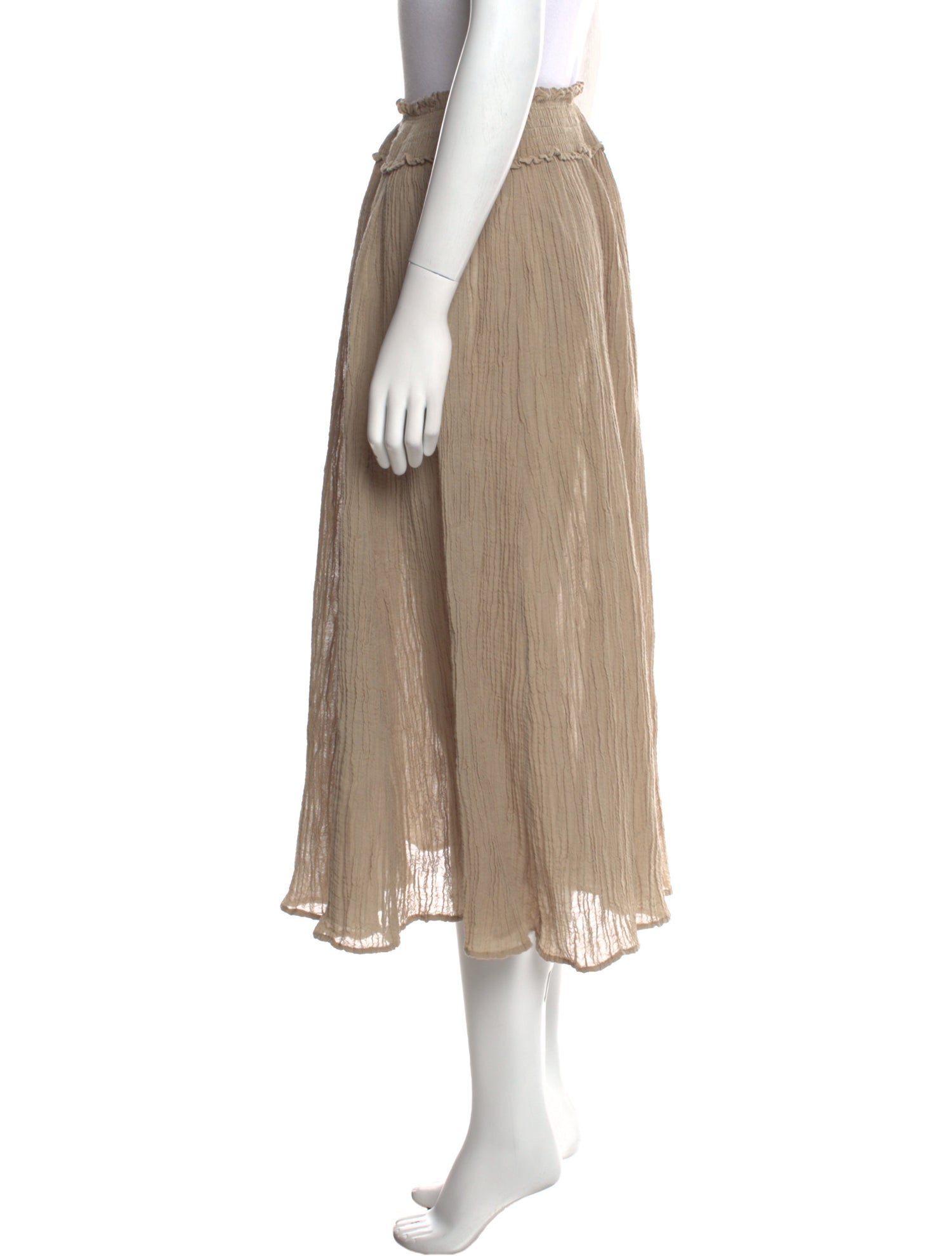 Zimmermann Pleated Accents Midi Length Skirt