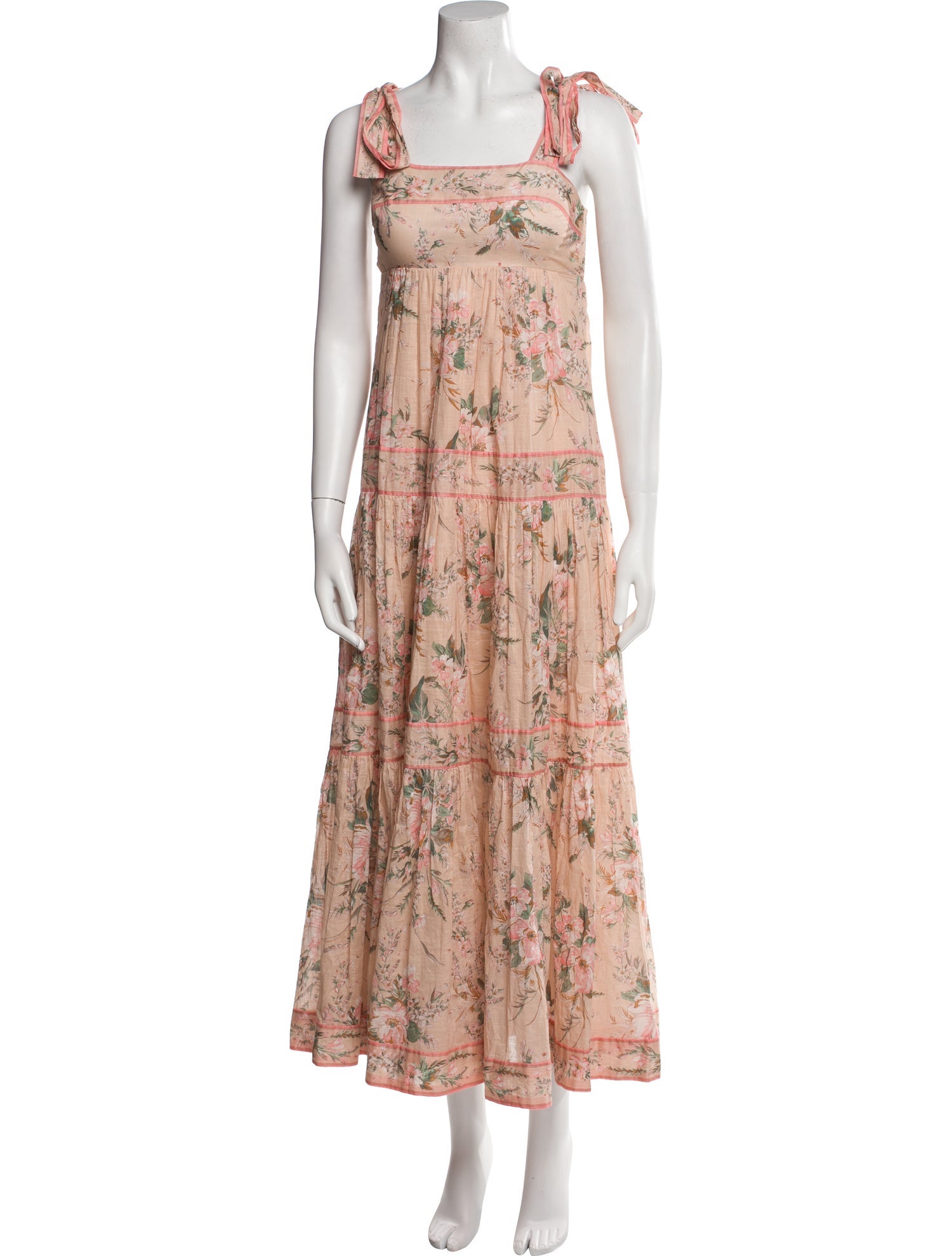 Zimmermann Floral Print Midi Length Dress