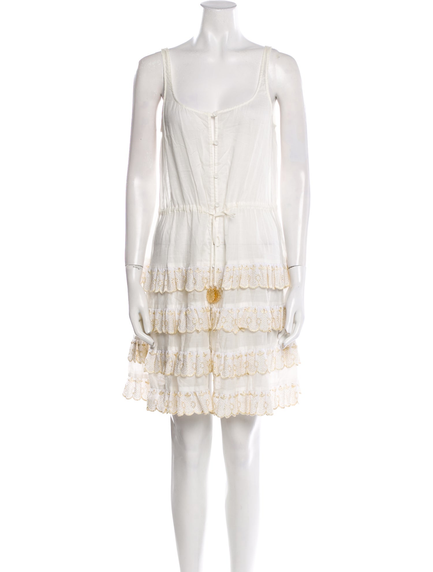 Zimmermann Scoop Neck Mini Dress
