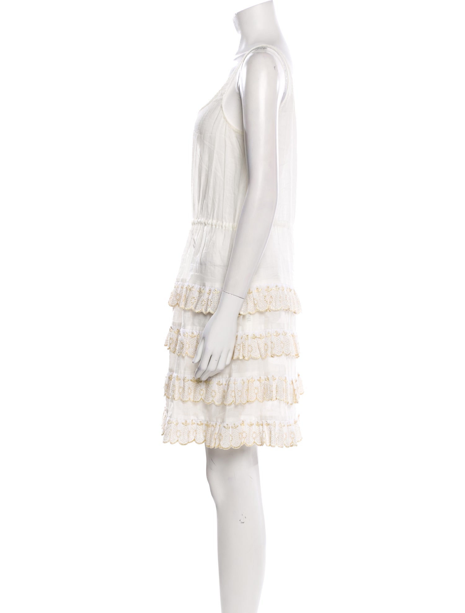 Zimmermann Scoop Neck Mini Dress