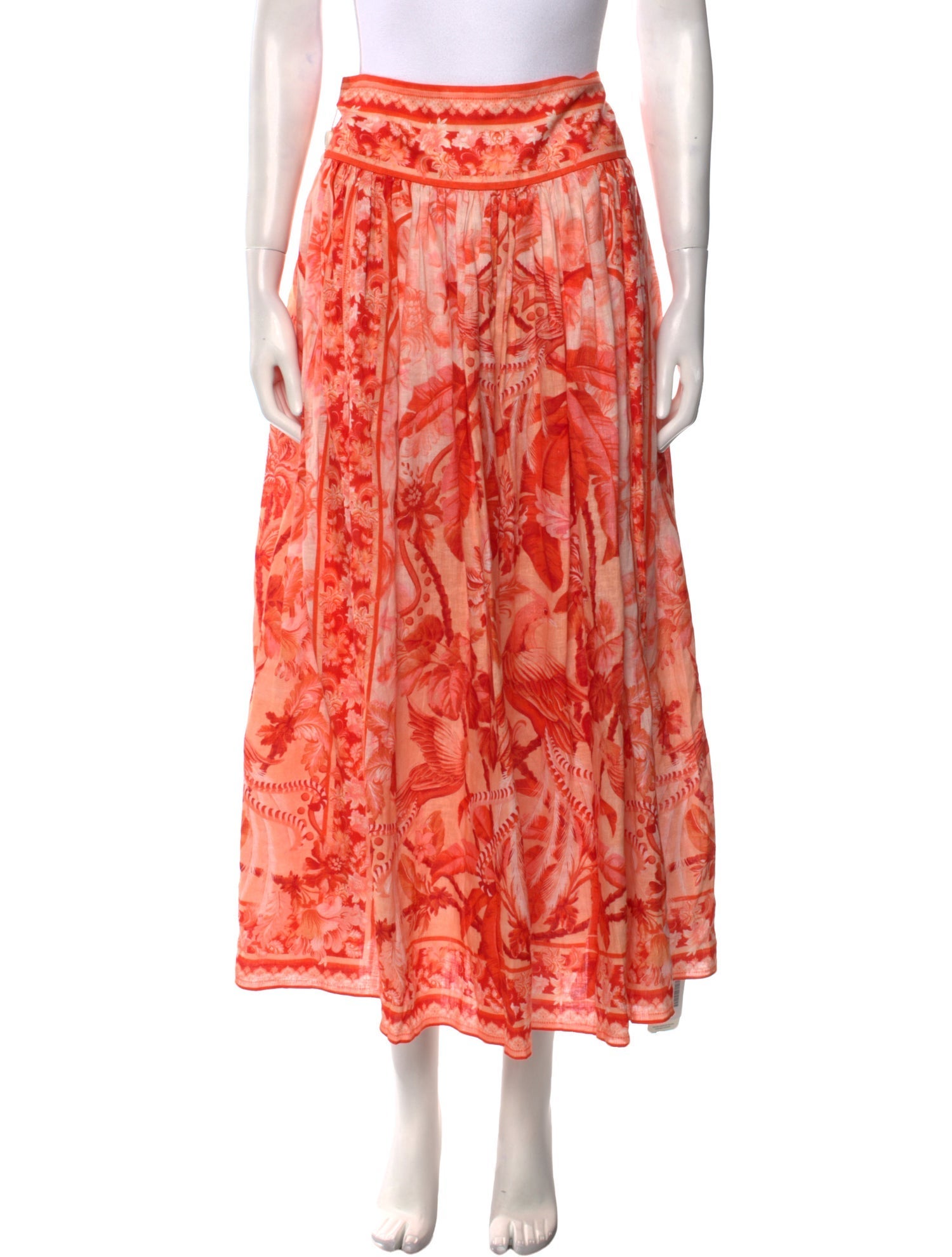 Zimmermann Linen Midi Length Skirt